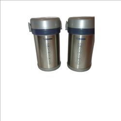 Zojirushi SL-NCE09 Stainless Ms. Bento Steel Vacuum Lunch Jar, 28.5-Ounce x2