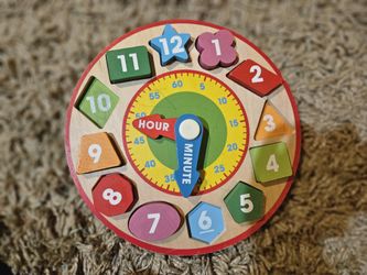 Melissa & Doug Shape Sorting Wodden Clock