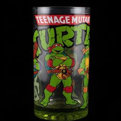 Teenage Mutant Ninja Turtles Cartoon Large 9" Glass Beer Mug Nickeldeon 1.5Liter