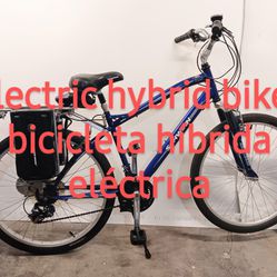 Electric hybrid bike 26" w/dual battery packs...Bicicleta eléctrica híbrida de 26" con dos baterías