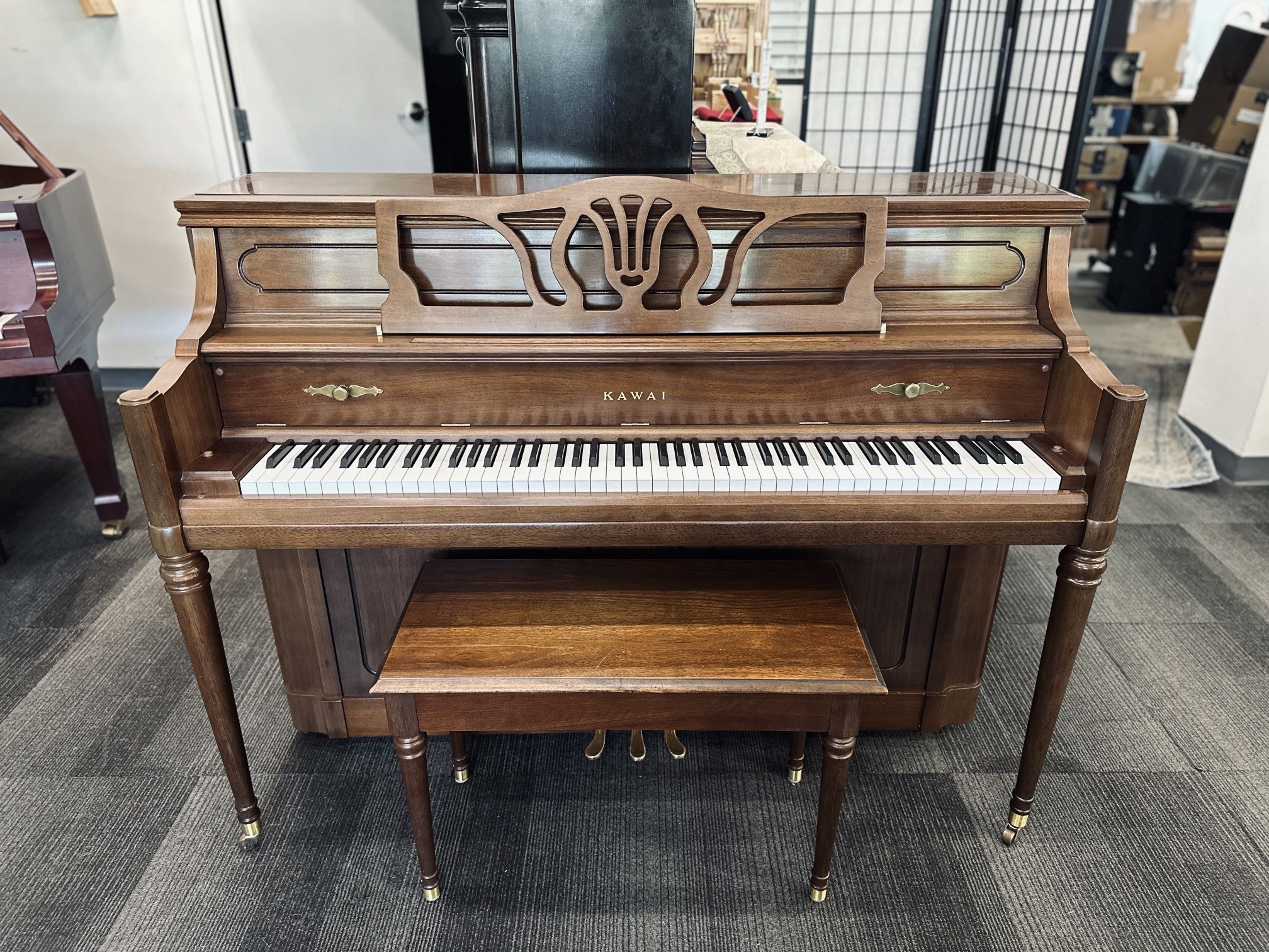 Kawai Model 803-T Walnut Semi-Gloss 44" Studio Upright Piano