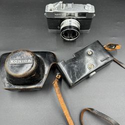 Konica Auto S2 35mm Camera with Hexanon 45mm  Lens & original cover - Untested G