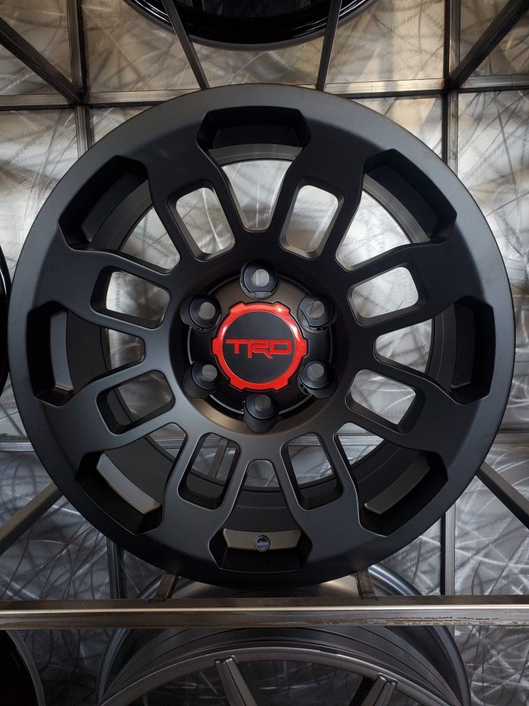 17x8 6x139 etc TRD pro Tacoma 4runner wheels satin black rim wheel tire shop