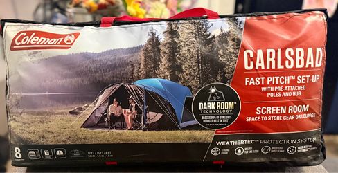NEW Coleman Darkroom 8 person tent