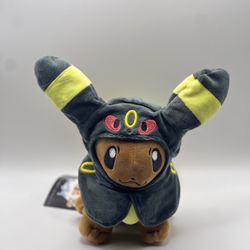 Eevee - Umbreon Poncho Pokémon Plush 8”
