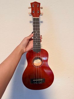 Donner Soprano Ukulele Red
