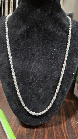 28" Sterling Silver 925 Rope