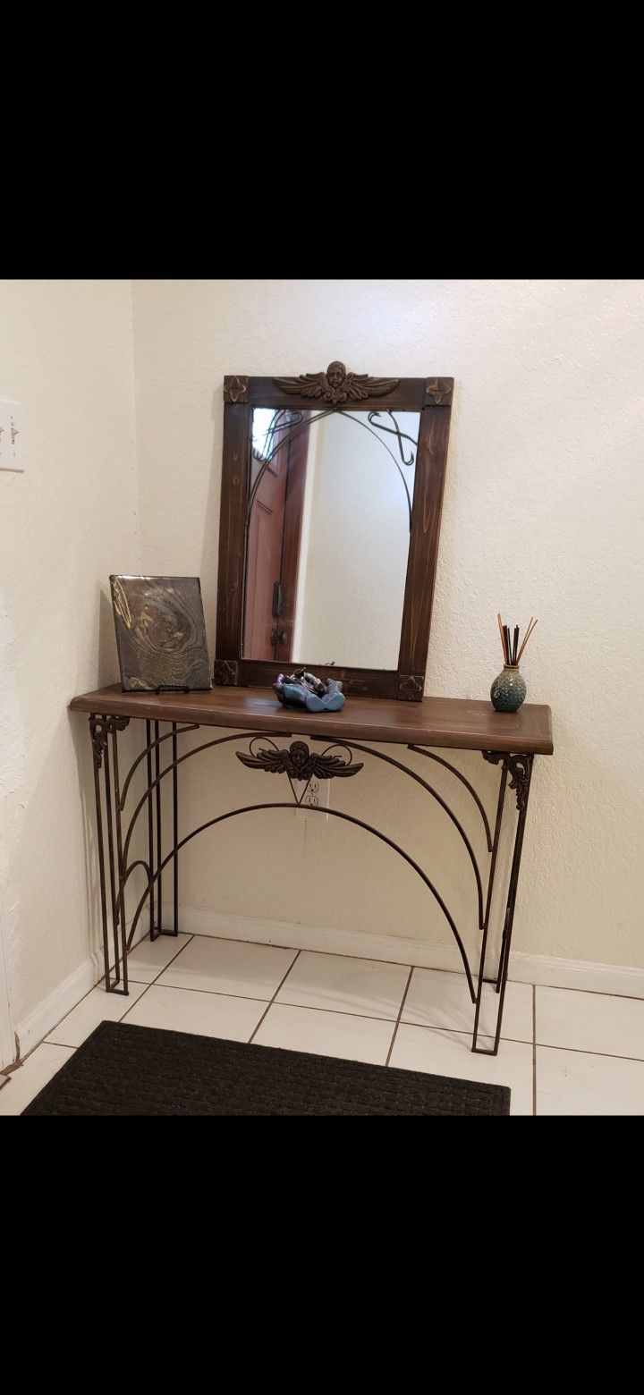 Entry Table & Mirror Set