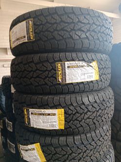 New set of tires aplus all terrain 265 70 17