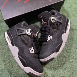 Jordan 4 Black Canvas Size 9M 