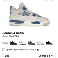 Jordan 4 Military Blue