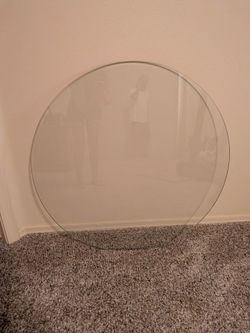 New 34" Round Table Glass