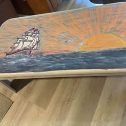 Hand Painted Coffee Table