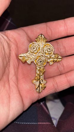 14k Gold Plated Cross 