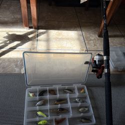Fishing Pole & Tackle Box #8 