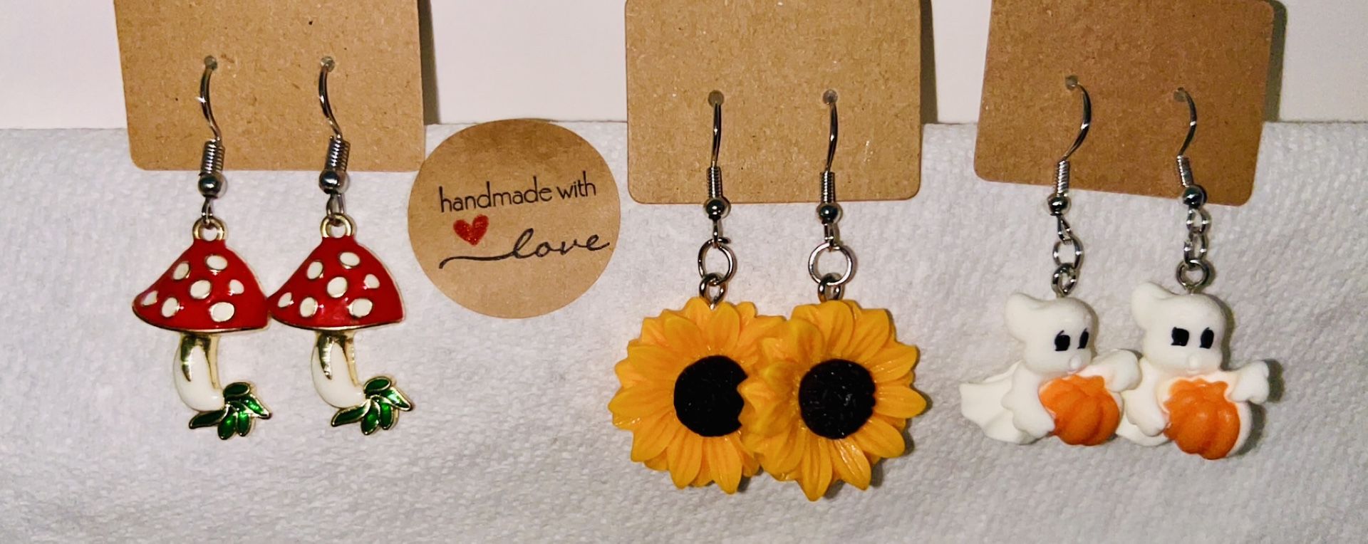 Sunflower earrings $2