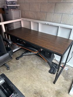 Modern Rustic Computer Desk – 60” Home Office Desk