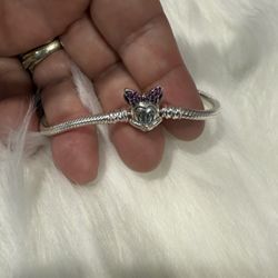 Minnie Mouse 925 Silver Bracelet 
