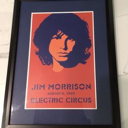 Jim Morrison Custom Matted & Framed Concert Poster