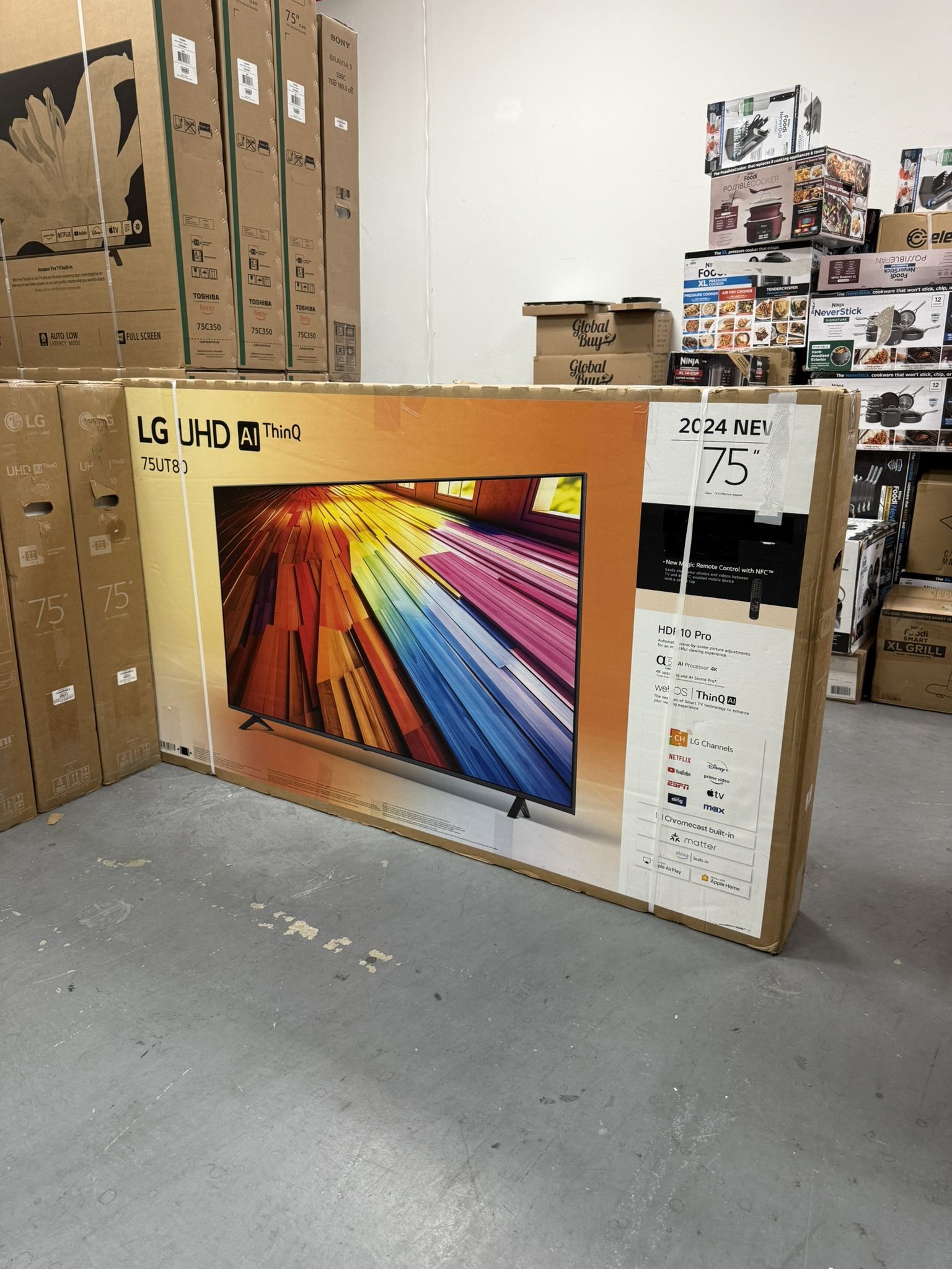 75” LG UT8000 4K SMART TV