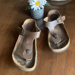 Birkenstock Betula  Gizeh Brown Sandals 40/9