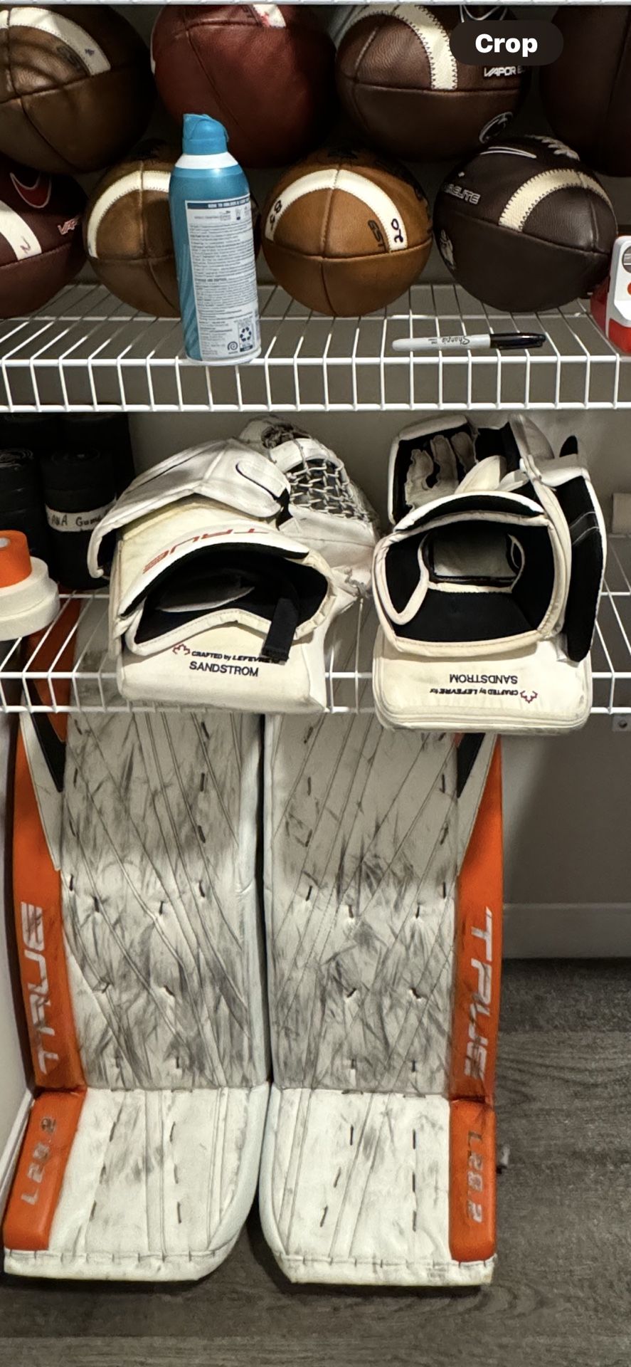 Felix Sandstrom NHL Debut Goalie Gear set