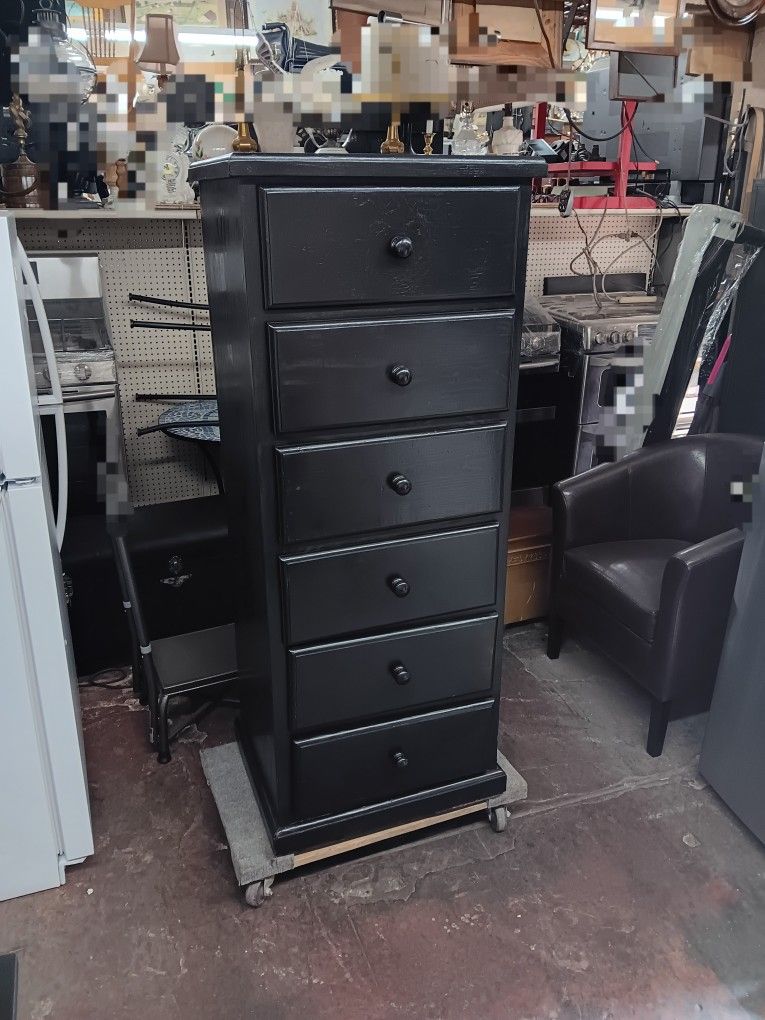 Pine Tall 6-drawer Dresser