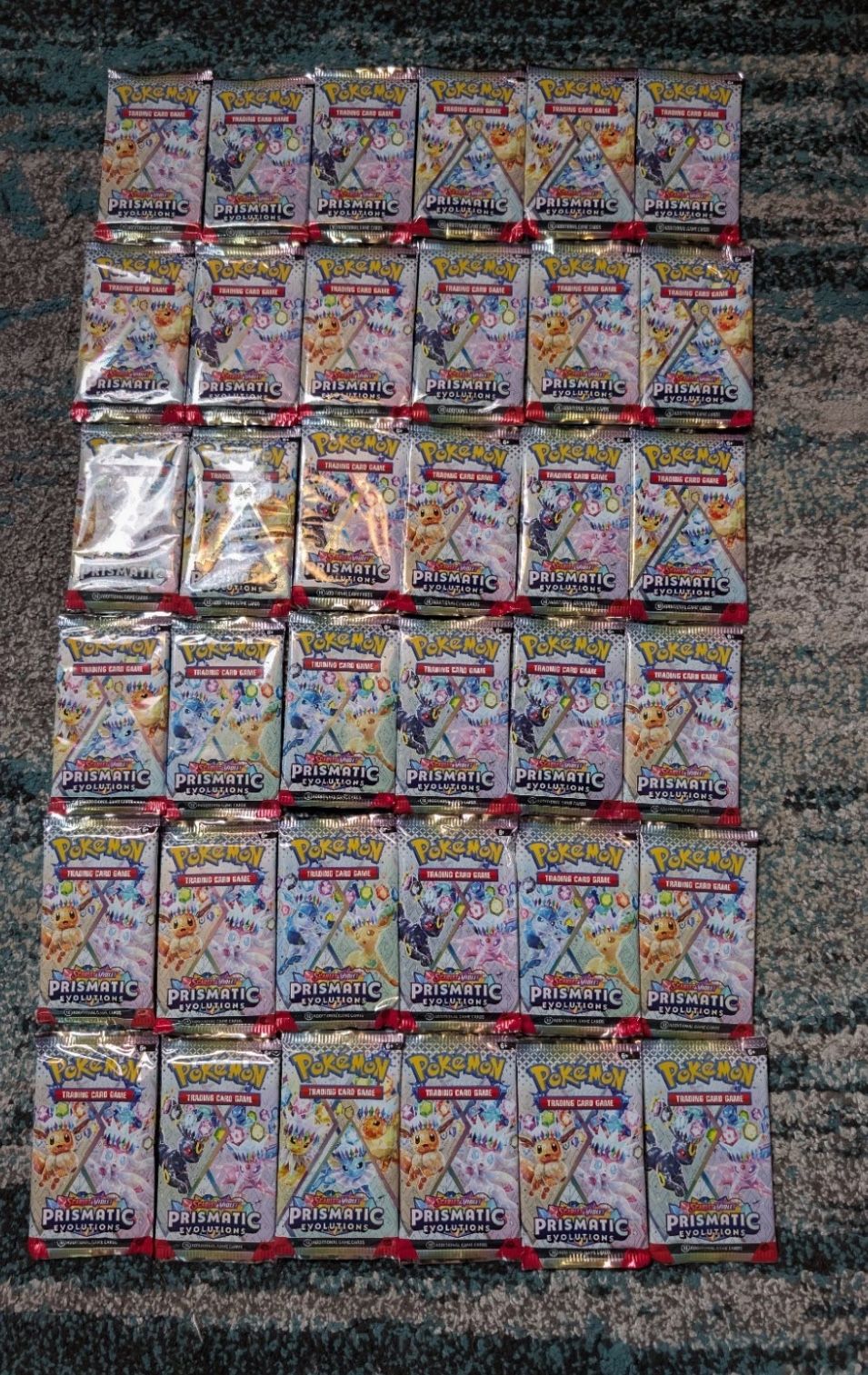 36x Prismatic Evolutions Booster Pack Lot 36 FACTORY SEALED PACKS Pokemon TCG