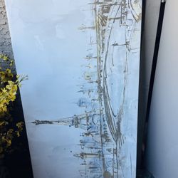 24”48” like new Wall Art Eiffel