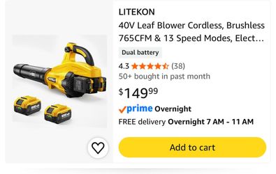 Cordless leaf blower