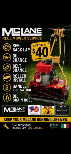 Mclane reel mowers service