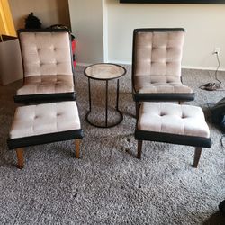 Chairs And Ottoman 