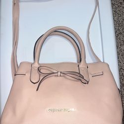 Christian Siriano Payless Faux Leather Vinyl Bow Pink Crossbody Shoulder Purse