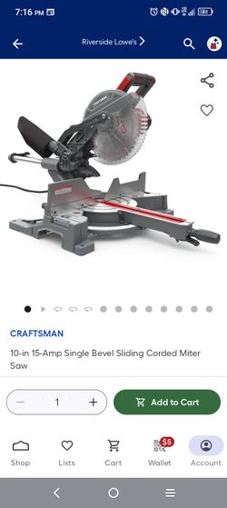 Craftsman 10" Sliding Miter Saw