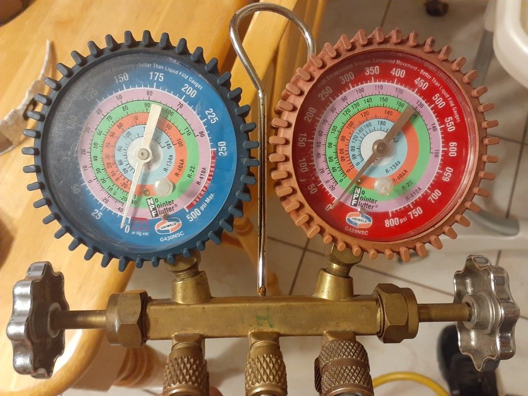 Hvac gauges 3port manifold