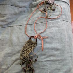 Brand New Paparazzi Green Rope Necklace And Earring Set