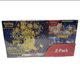 Pokemon Surging Sparks 2-Pack Trainer Box and Booster Bundle