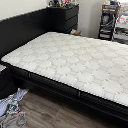 IKEA Queen Black Malm Bedroom Set