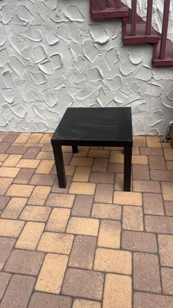 Free IKEA table dark brown wood pattern 24 x 24