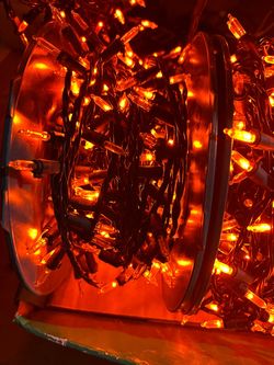 Orange Lights Halloween and Thanksging