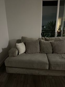 Grey Living Spaces Couch