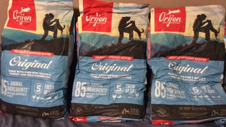 Pet Dog Food Original Set 3 Bags 23.5 lbs Each