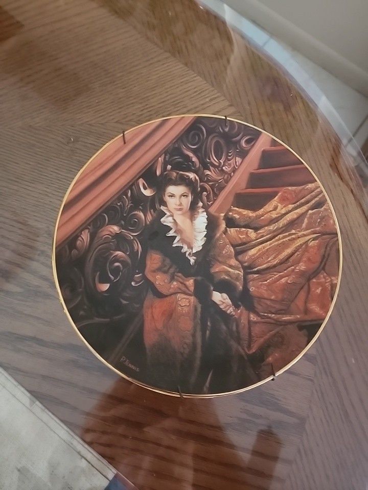 1991 Gone With The Wind - WAITING FOR RHETT - WS George Collector Plate