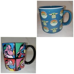 Disney Grumpy and Grogu Coffee Mugs