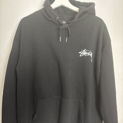Stussy Black Graphic Hoodie – Dice Back Print Pullover