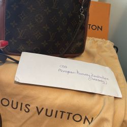 Louis Vuitton Monogram Pochette Crossbody Bag With COA
