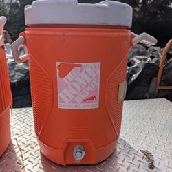 Two Orange Water Cooler 