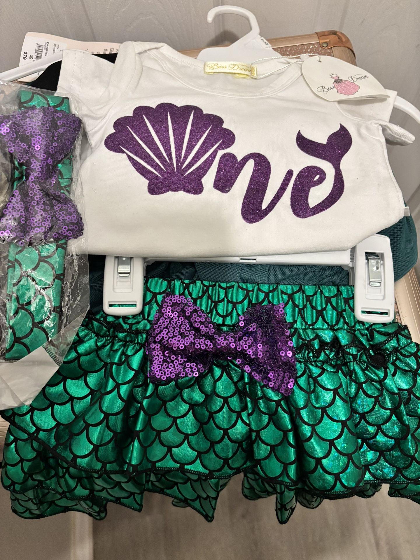 Mermaid 1st Birthday Outfit