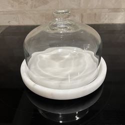 White marble Glass Dome
