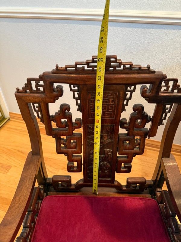 RARE Pair Of Antique Chinese Armchairs